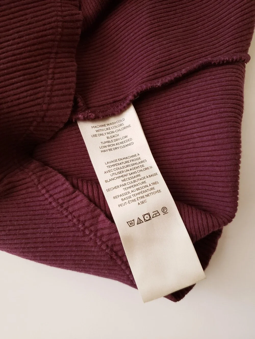 Free People Maroon Let's Talk Baby Tee Shirt